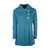 Ocean Blue Aran Supersoft Merino Wool Long Cardigan #colour_teal