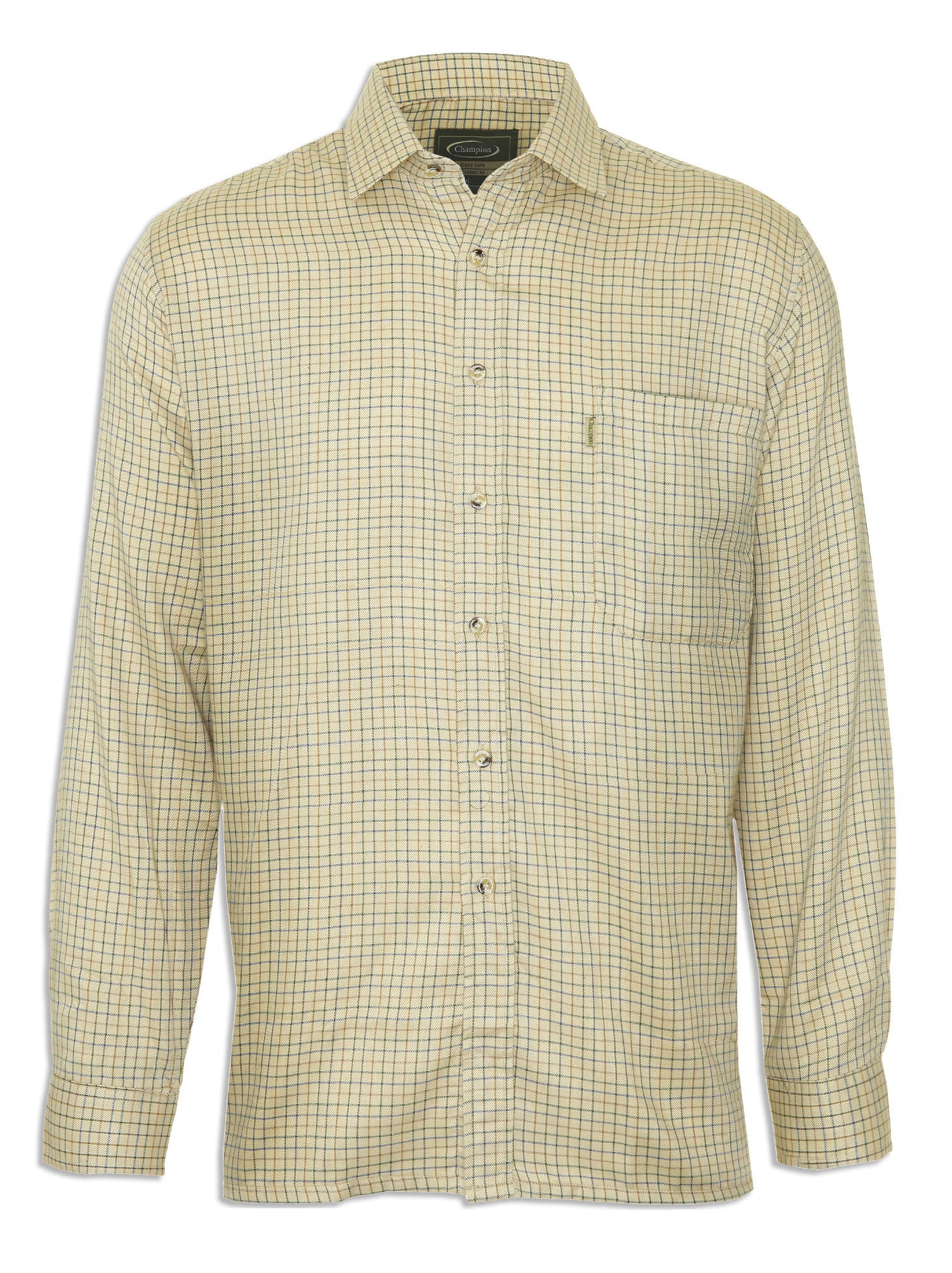 Champion Cartmel Field Tattersall Shirt Stone  