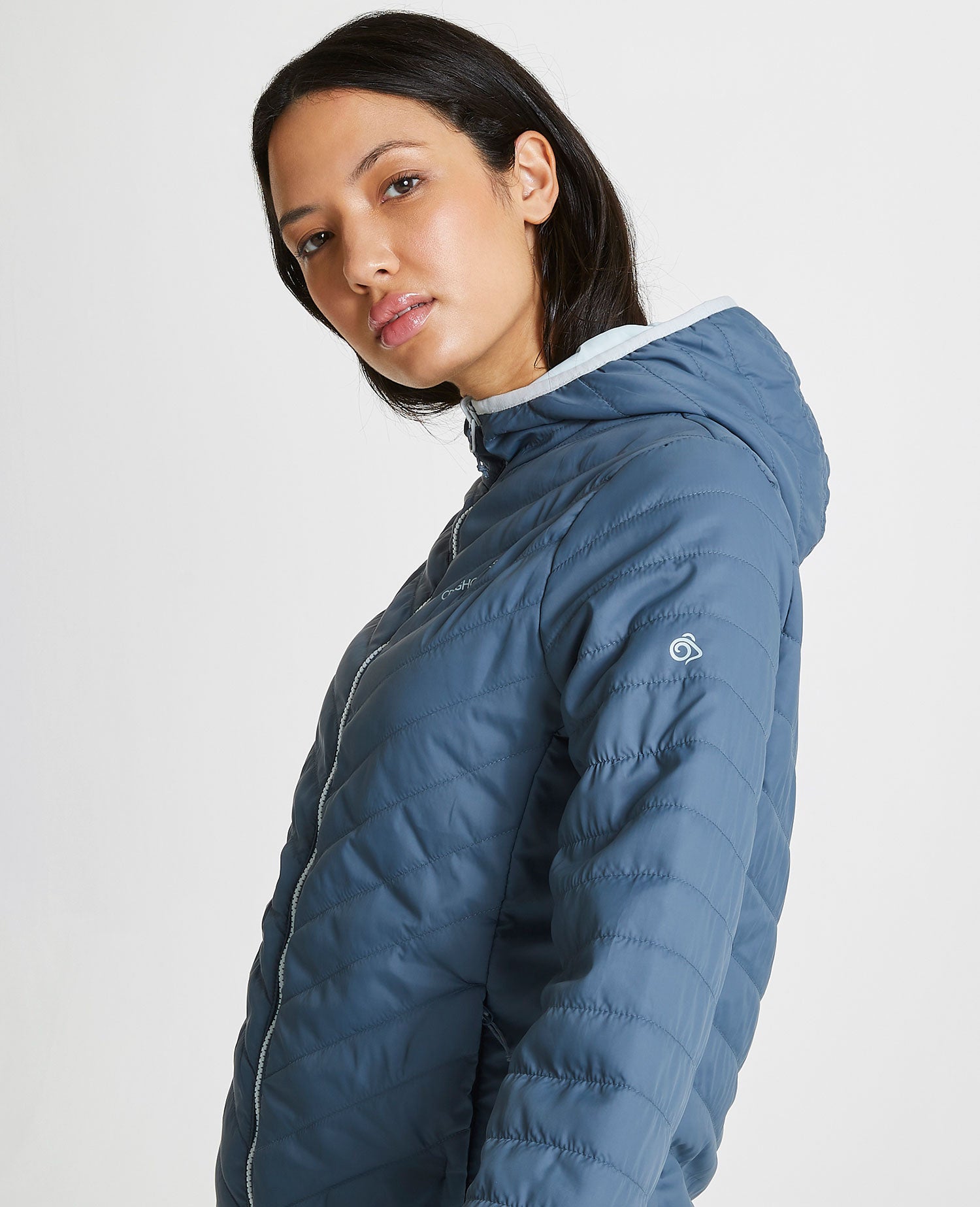 Prussian Blue / Aqua Mist Craghoppers Ladies Compresslite V Jacket