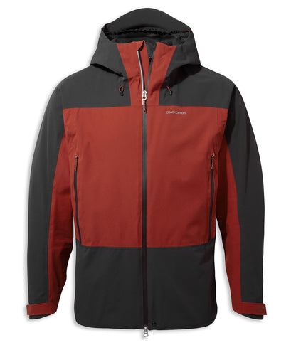 Black Pepper Sequoia Red Craghoppers Gryffin Waterproof Breathable Active Jacket