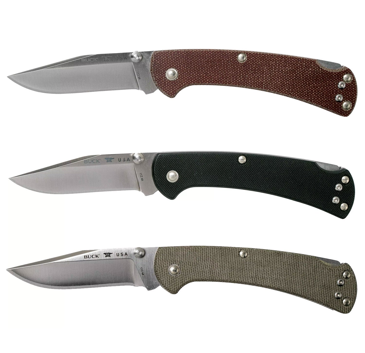 Buck Ranger Pro Slim Knife | Black, Brown, Green