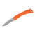Blaze Orange Buck Folding Hunter Slim Knife