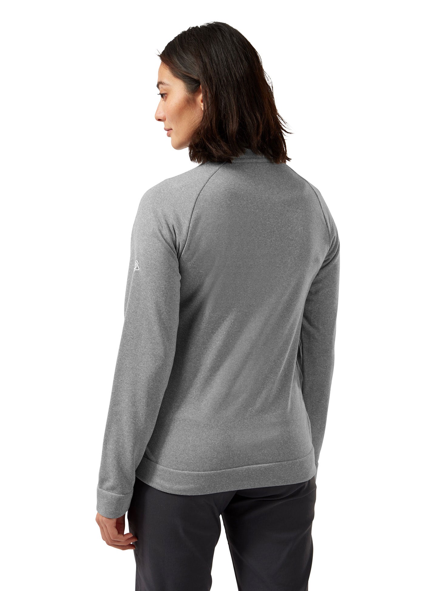 Back Cloud Grey Craghoppers Ladies Helena Half Zip Fleece