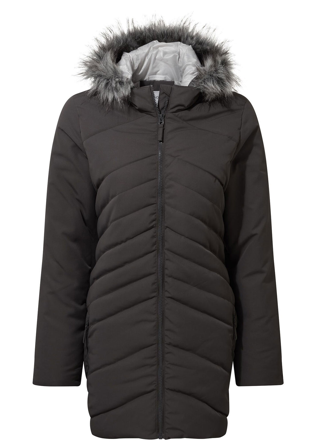 Charcoal Stormy Sea Craghoppers Clardon Padded Parka Jacket