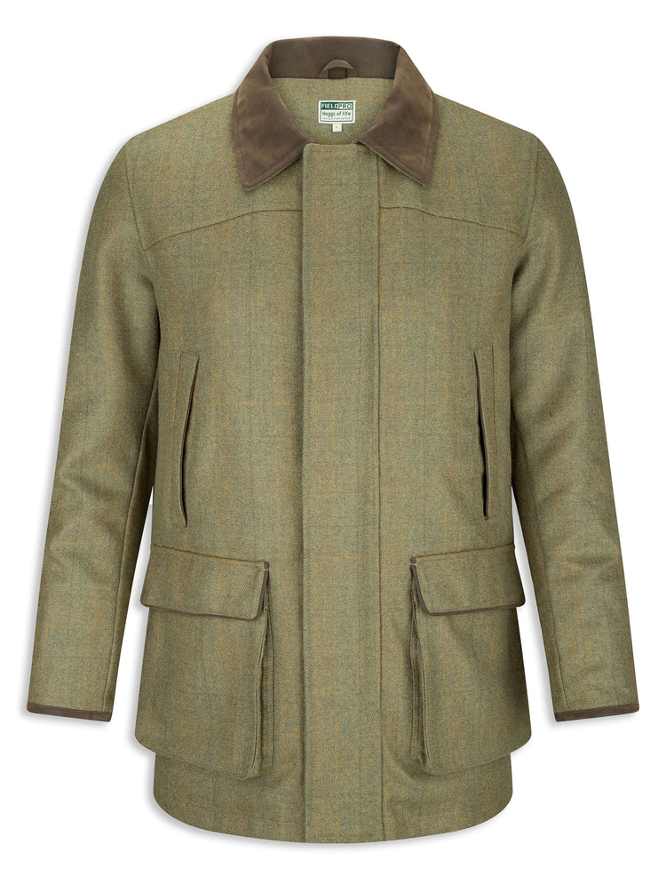 Hoggs of Fife Kinloch Technical Tweed Field Coat in Autumn Bracken main image 0