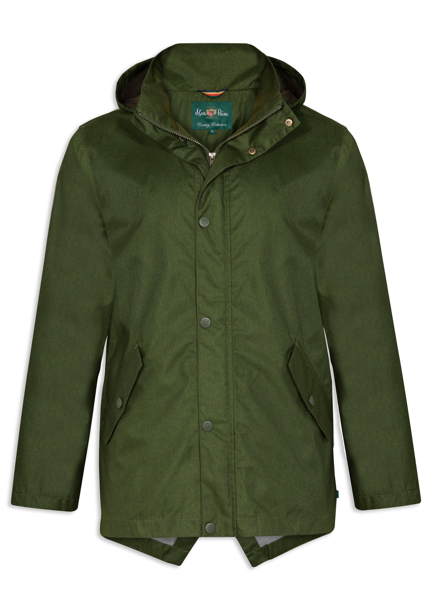 Pesto Green Alan Paine Fernley Waterproof Parka  