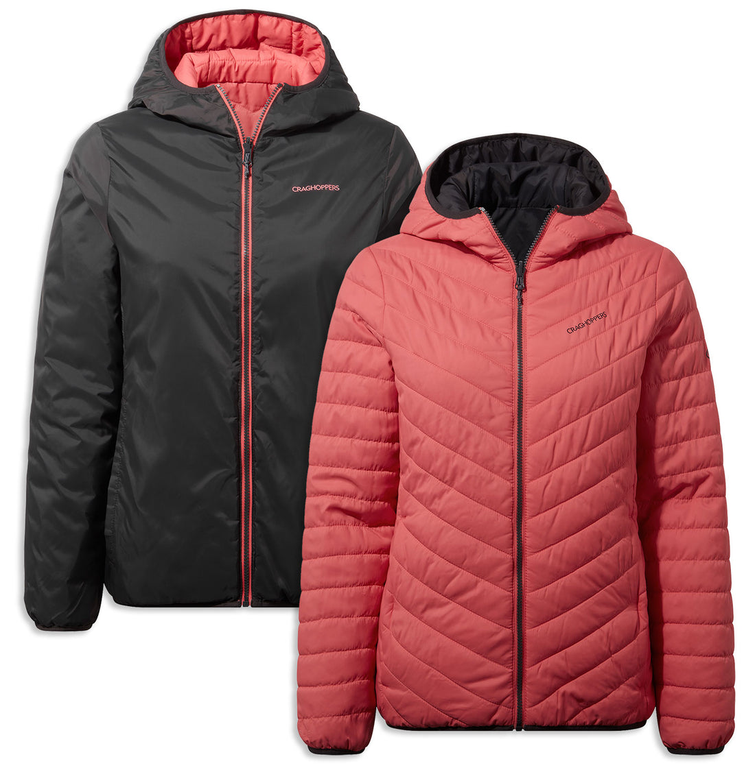 Dusty Coral / Lunar Grey Craghoppers Ladies Compresslite V Jacket