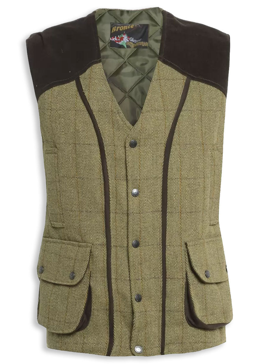 Light Tweed Bronte Derby Tweed Field Waistcoat 
