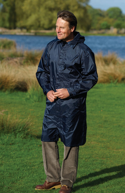 Man wearing Champion lightweight  Waterproof Coat.