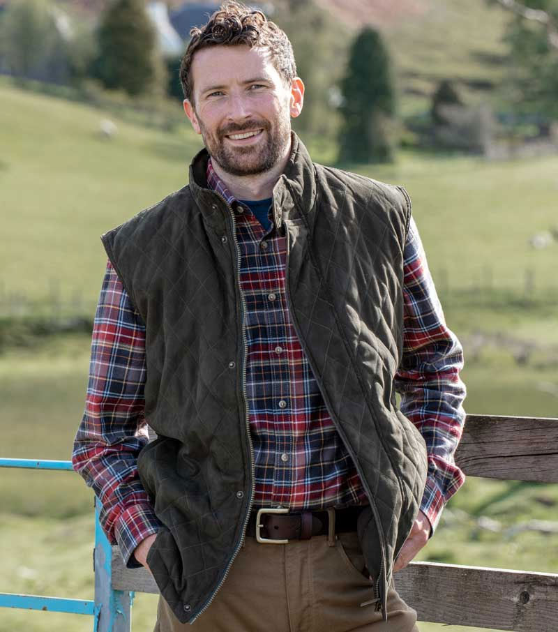 Hoggs of Fife Denholm Quilted Gilet - Hollands Country Clothing