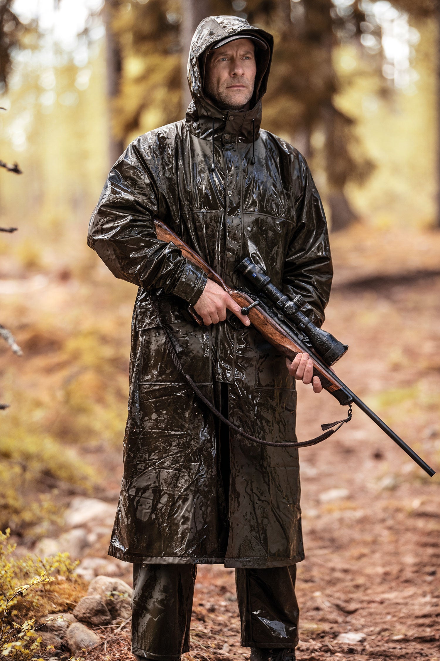 Hurricane Full Length Waterproof Coat by Deerhunter