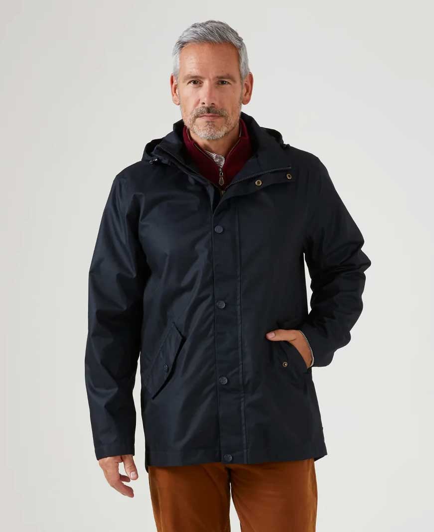 Navy Alan Paine Fernley Waterproof Parka 