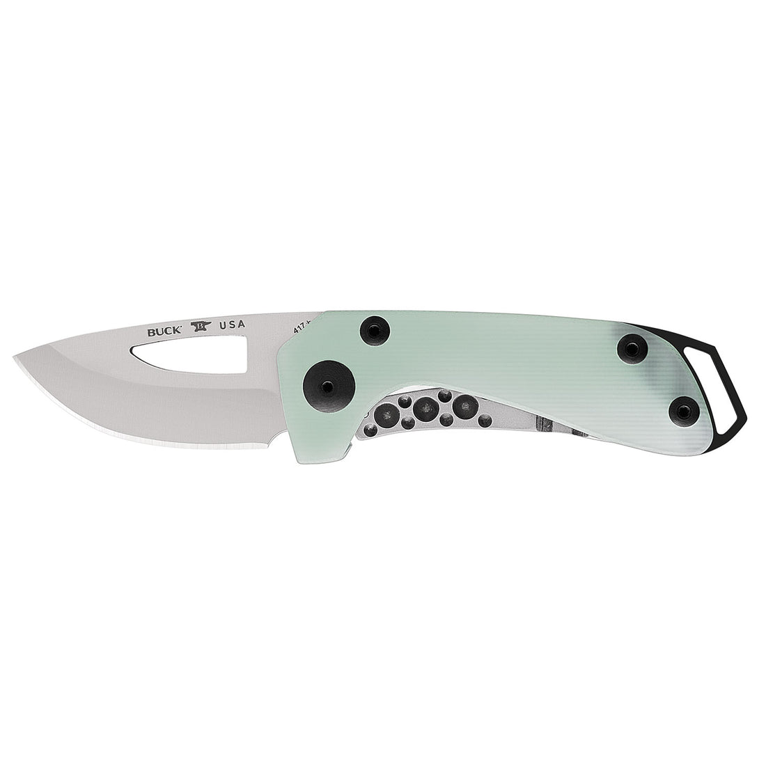 Natural Green Buck Budgie Knife