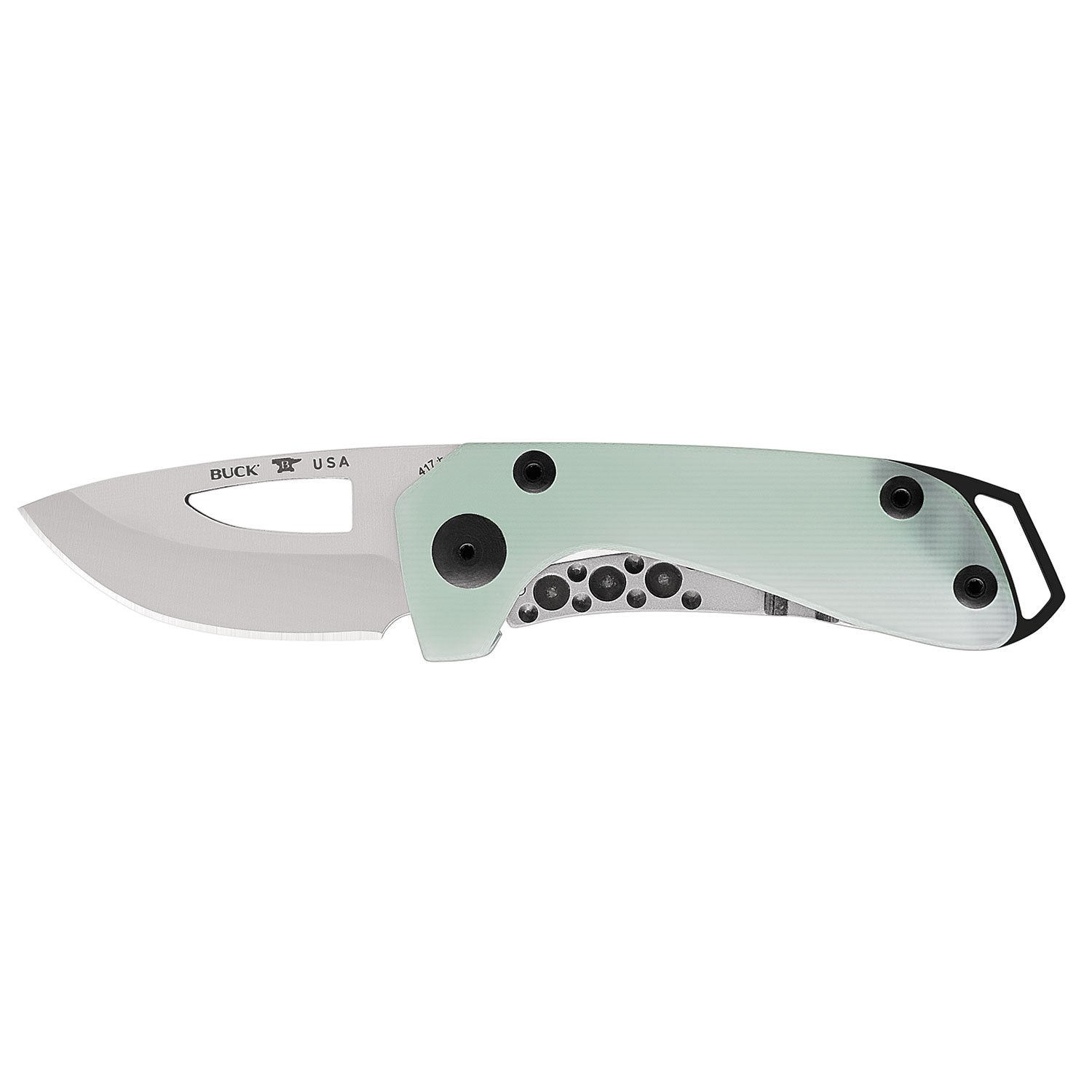 Natural Green Buck Budgie Knife