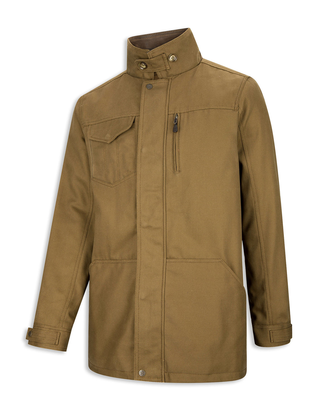 Hoggs of Fife Stewarton Canvas Coat | Camel