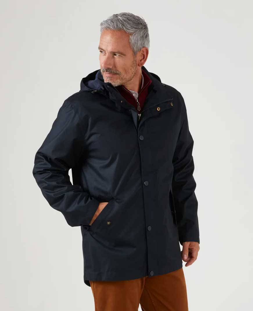 Navy Alan Paine Fernley Waterproof Parka 