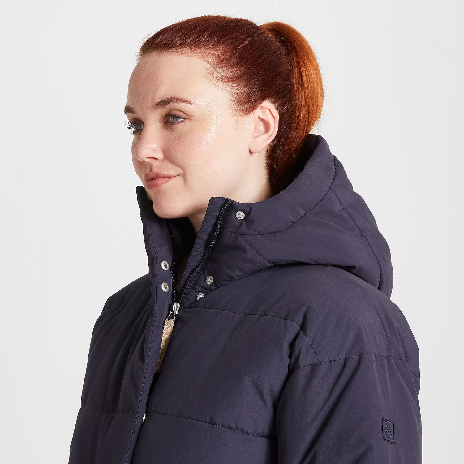 Hooded Craghoppers Eriboll Padded Jacket | Dark Navy