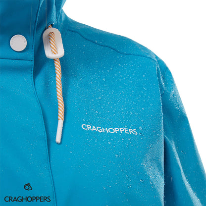 Mediterranean Blue Craghoppers Salia Mid Length Waterproof Jacket 