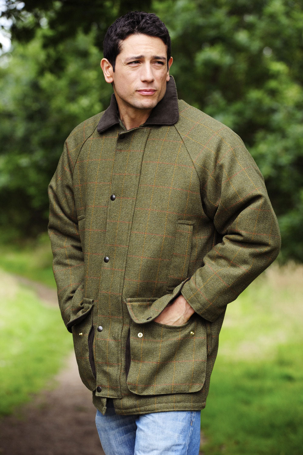 Bronte Tweed Shooting Jacket Dark Green 