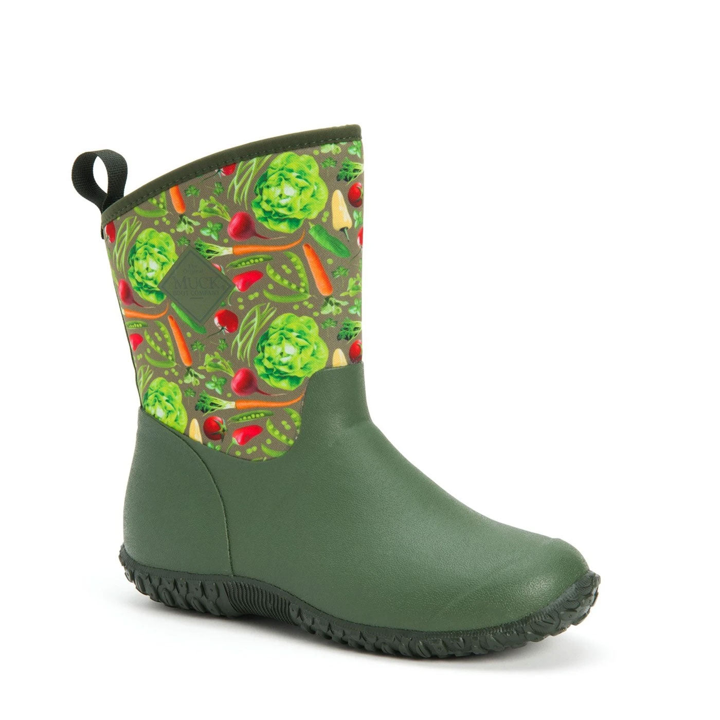 Green Veggie Print Muck Boots Women&