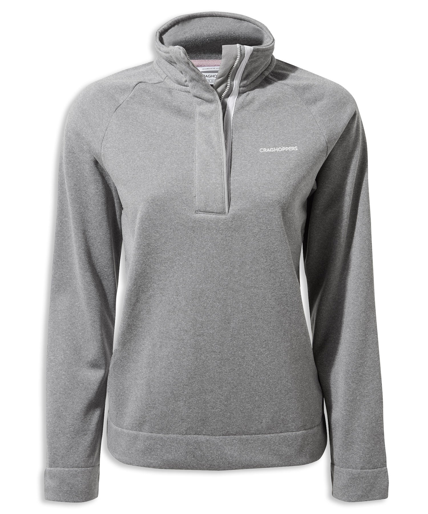 Cloud Grey Craghoppers Ladies Helena Half Zip Fleece