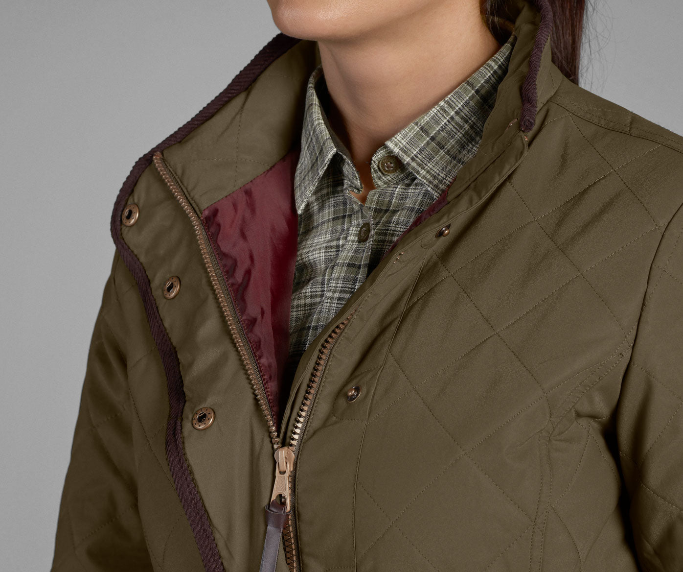 Frohnt zip Seeland Woodcock Advanced Ladies Quilted Jacket | Shaded Olive