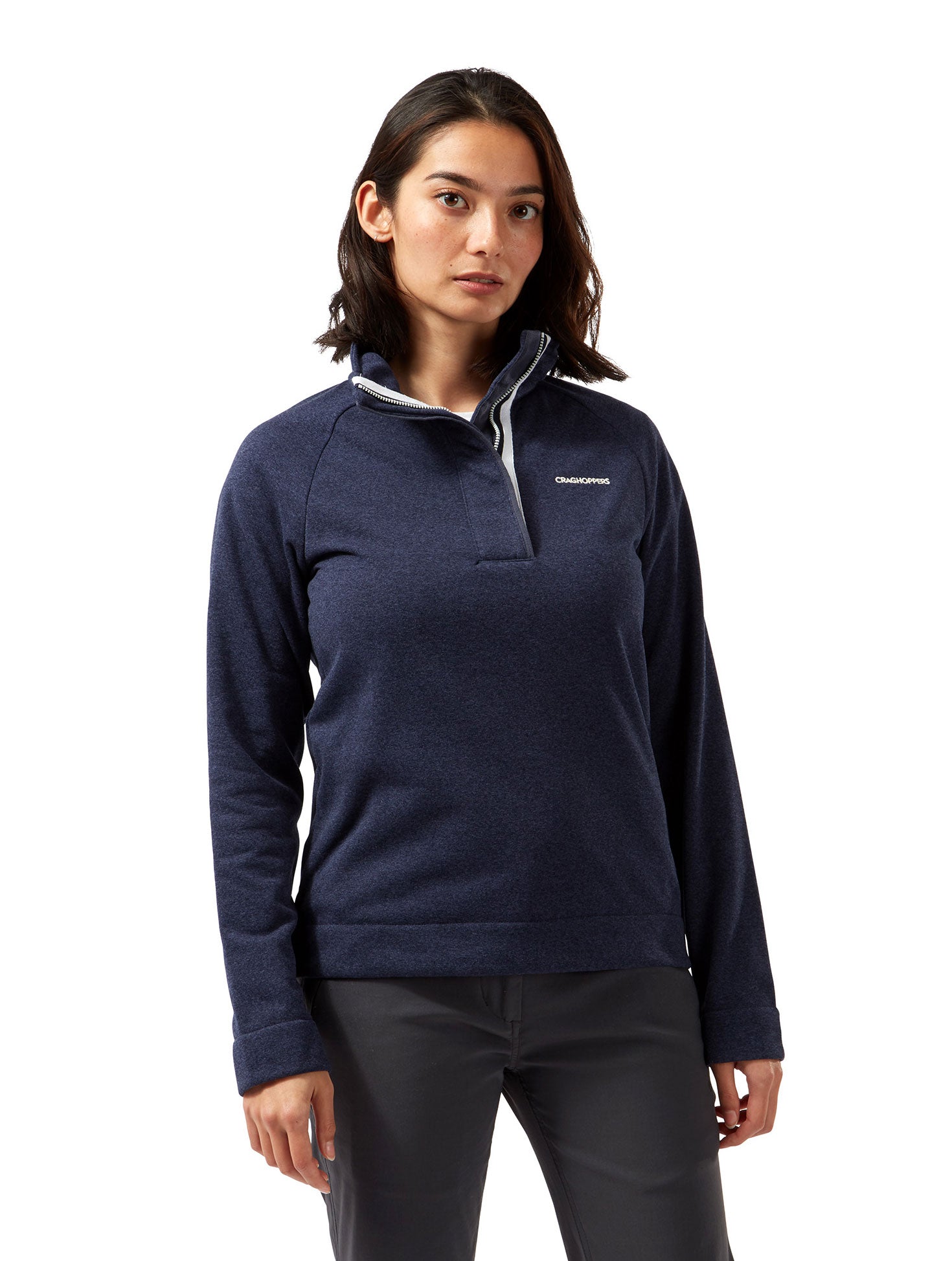 Blue Navy Craghoppers Ladies Helena Half Zip Fleece