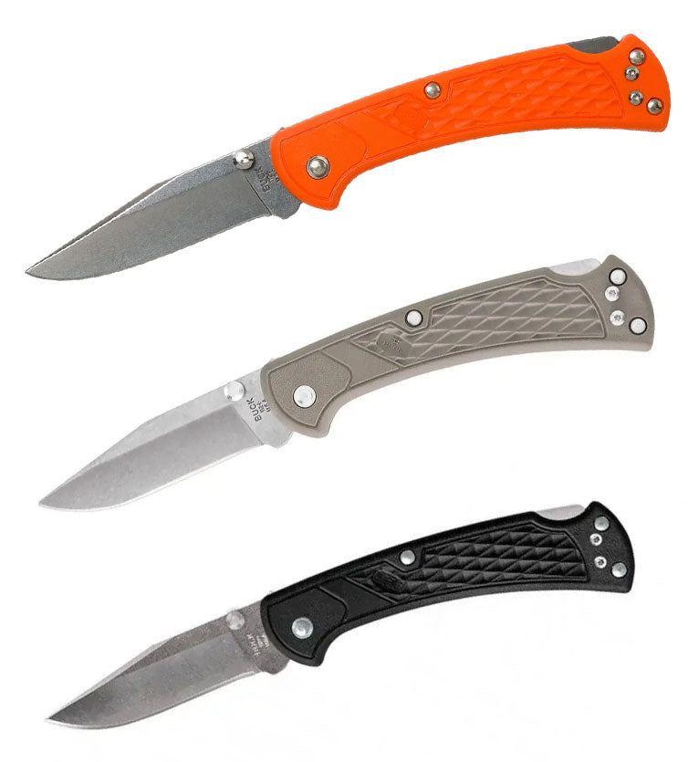 Buck Ranger Slim Select Knife | Blaze Orange, Black, Tan