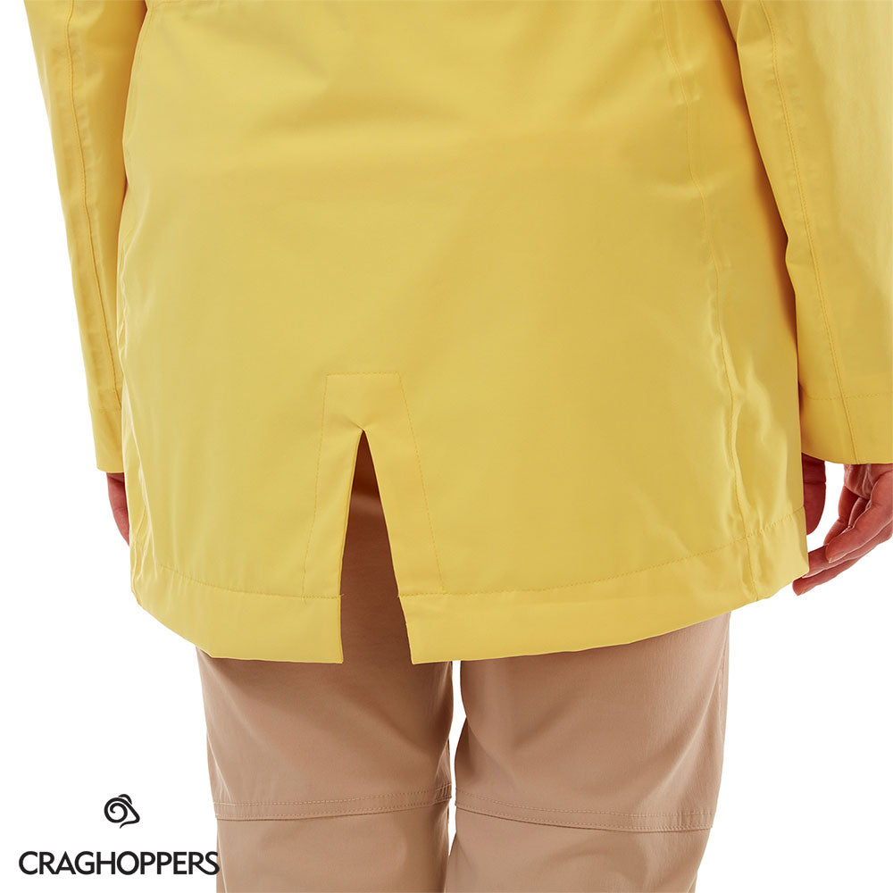 Back vent Limoncello Craghoppers Salia Mid Length Waterproof Jacket