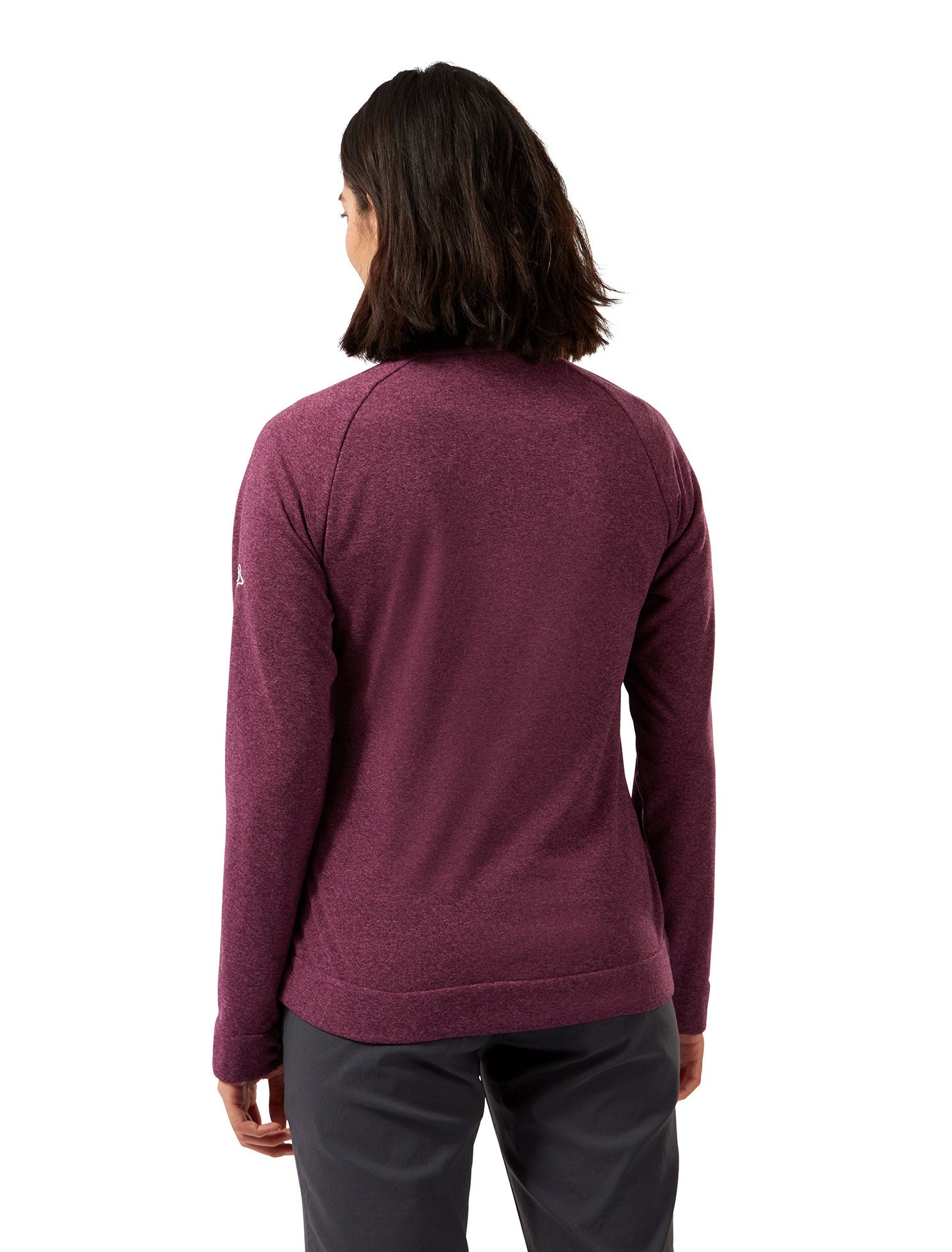 Back Blackcurrant Craghoppers Ladies Helena Half Zip Fleece