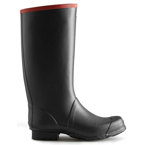 Hunter Unisex Argyll Full Knee Wellington Boot in Black