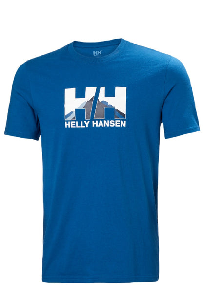 Helly Hansen Mens Nord Graphic T-Shirt in Deep Fjord