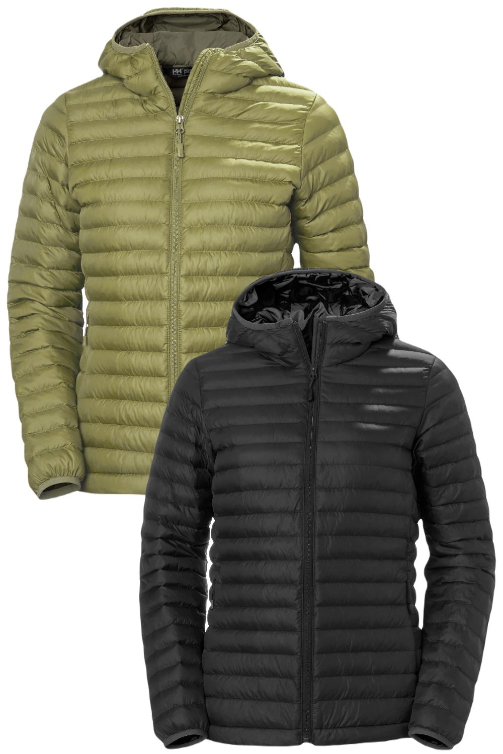 Helly Hansen Womens Sirdal Hooded Insulator Jacket in Sage, Black