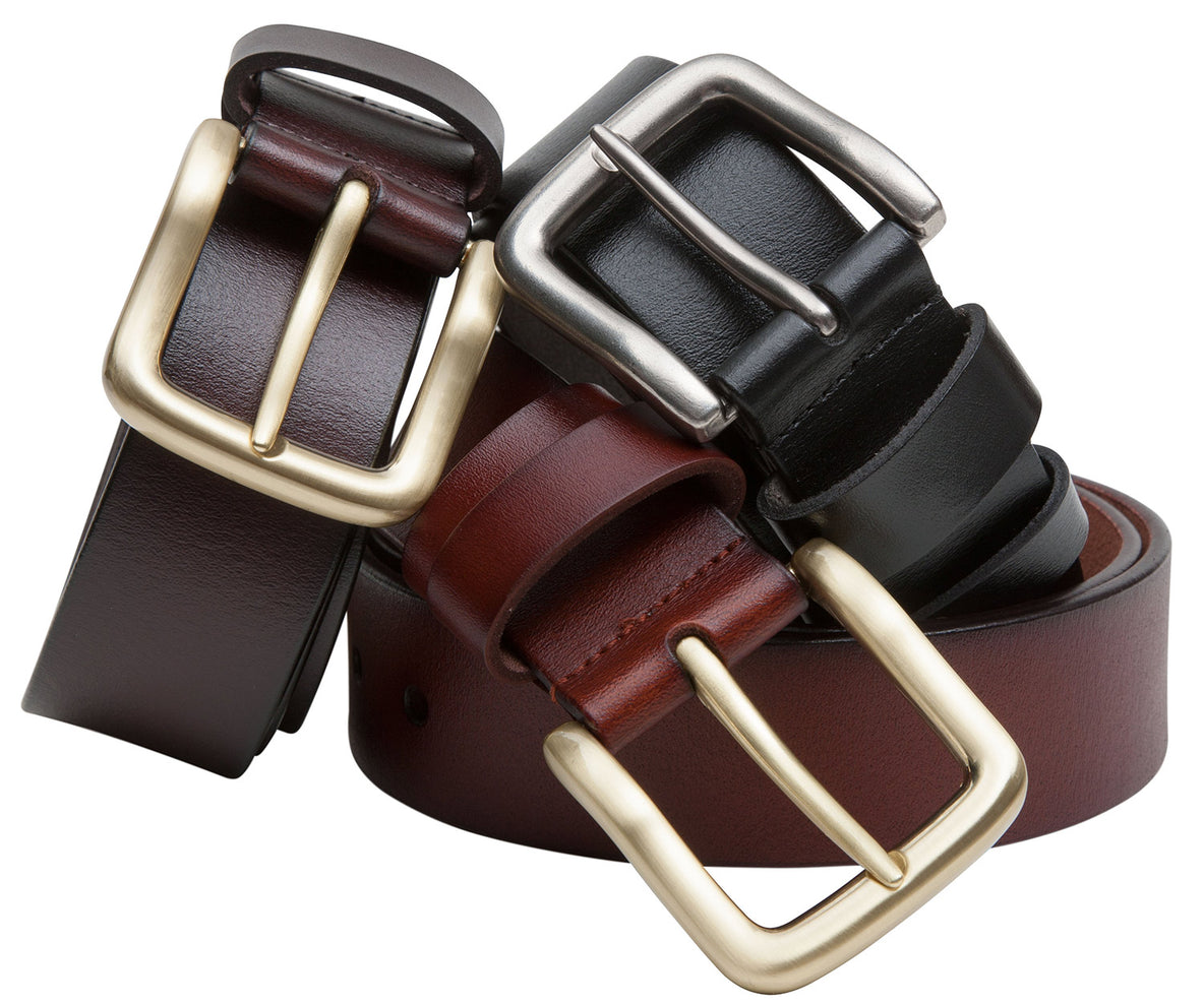 Hoggs of Fife Luxury Leather Belts | Black, Dark Brown, Tan