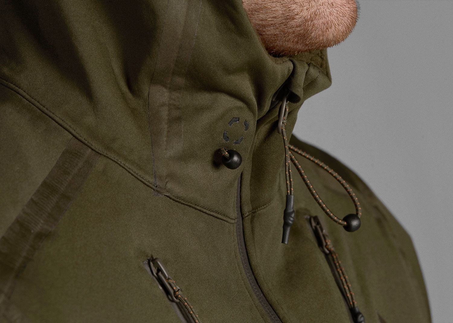 Neck adjusters Seeland Hawker Advance Jacket | Pine Green