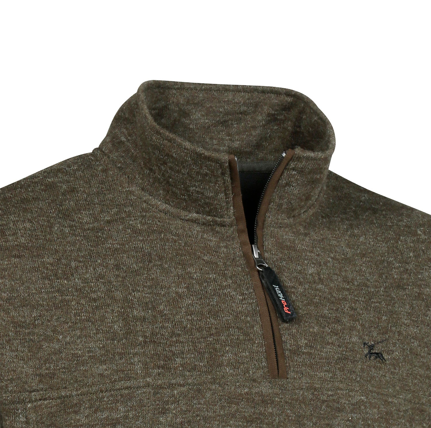 Zip Neck Verney Carron Muntjac Sweater