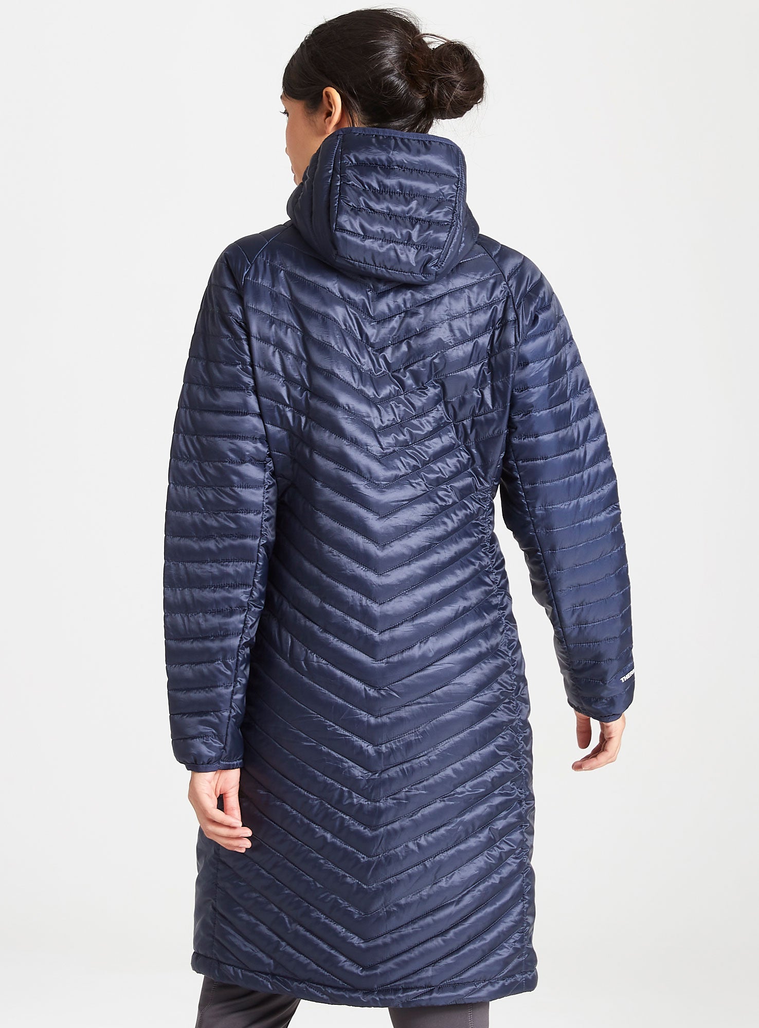 Navy Chevron baffle quilt Expolite Women&