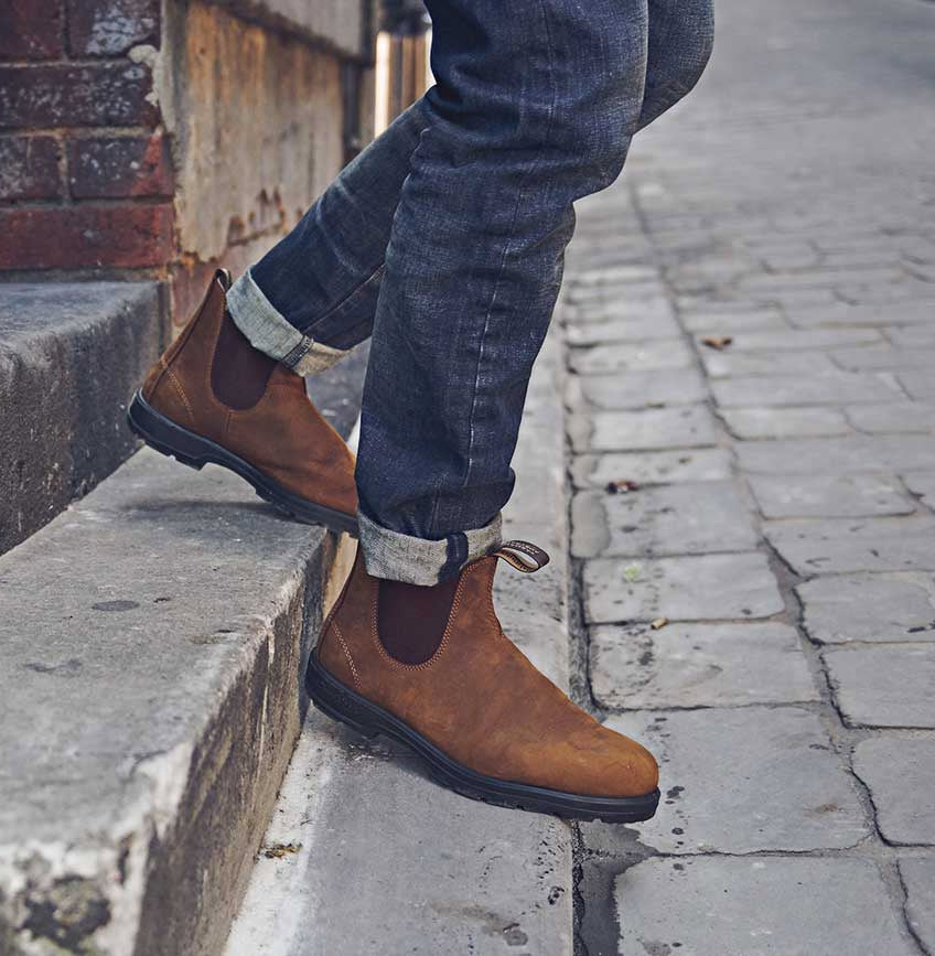 Street wear Blundstone 562 Crazy Horse Brown Leather Boots
