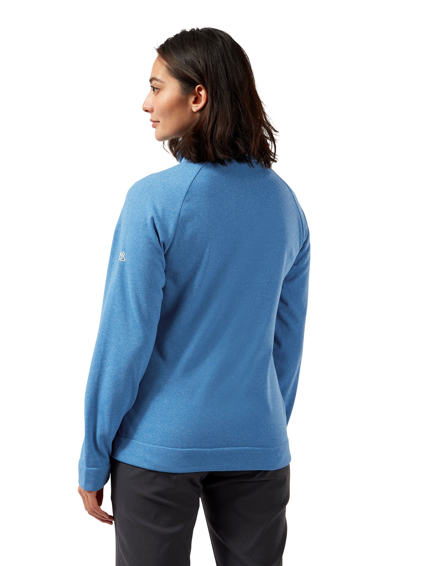 Back Blue Craghoppers Ladies Helena Half Zip Fleece