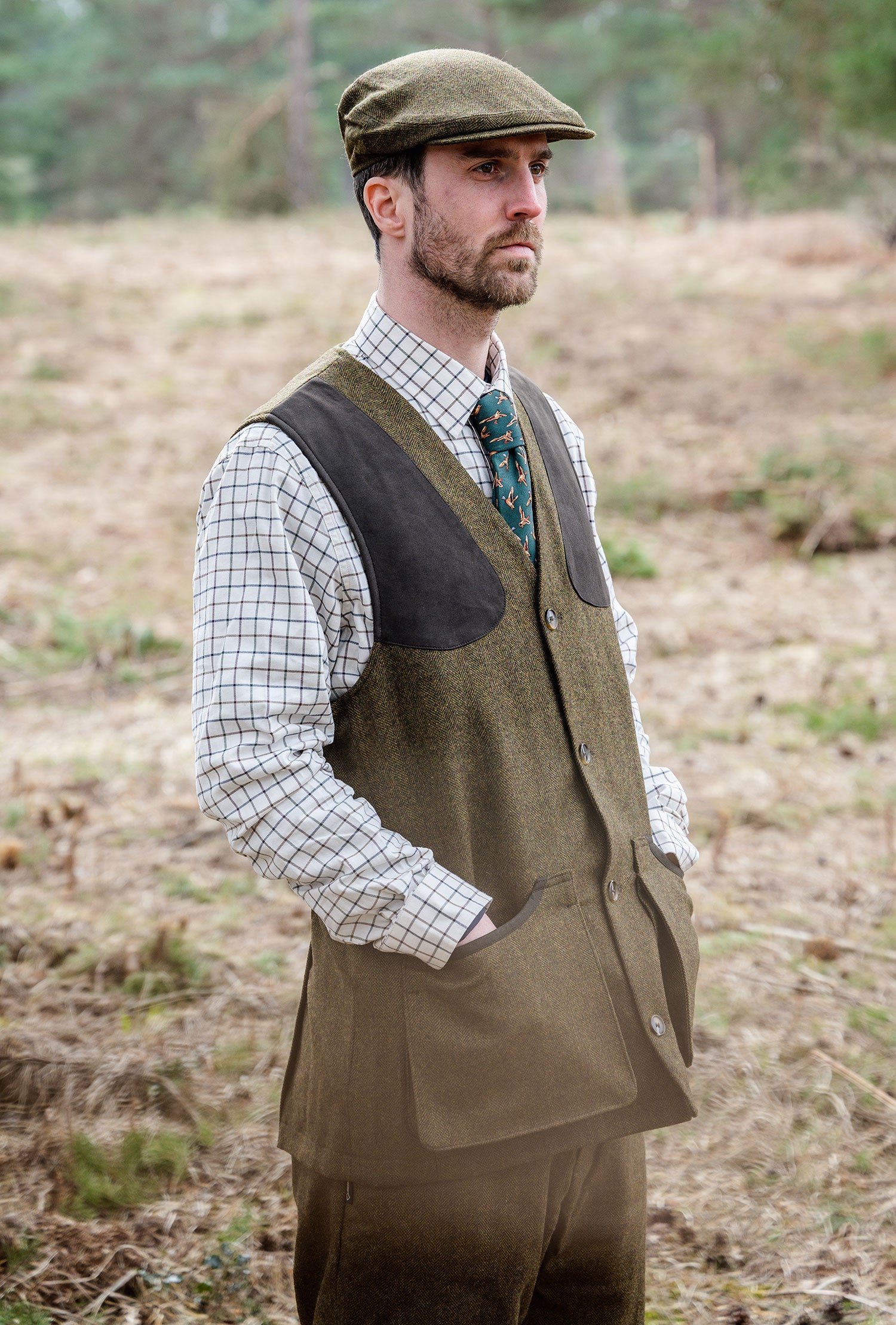 Musto Stretch Technical Tweed Waistcoat | Dunmhor