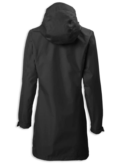 Black Musto Ladies Sardinia Long Rain Jacket 