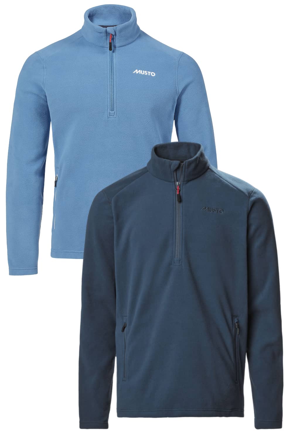 Musto Corsica Half Zip Fleece in Vallarta Blue, Navy