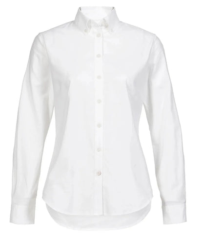 Musto Womens Essential Long Sleeve Oxford Shirt in White 
