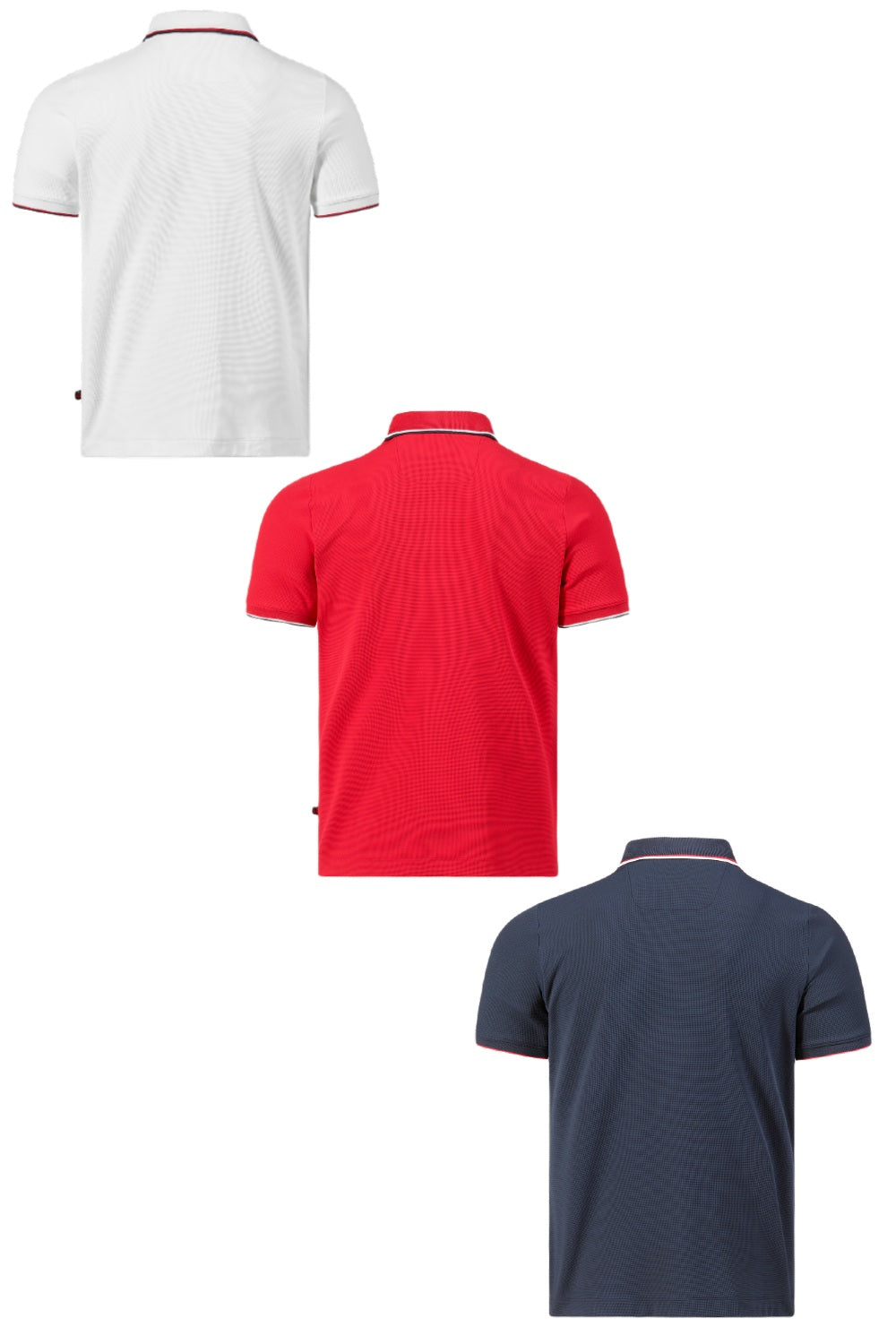 Musto Corsica Polo 2.0 in white, True Red, Navy 