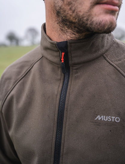 Smart softshell jacket with a windproof membrane and Durable water repellent coating
