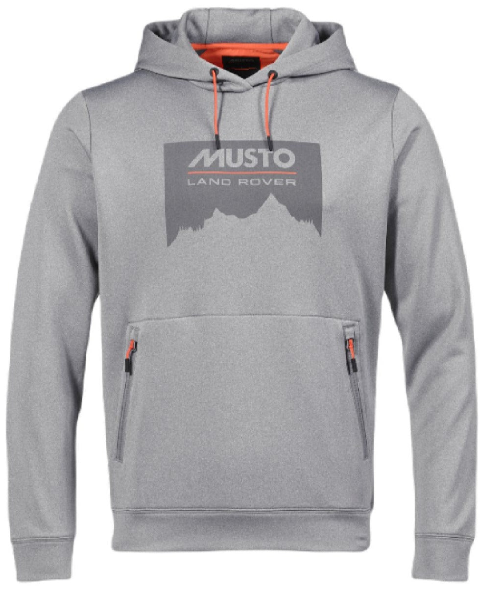 Musto Land Rover Hoodie in Grey Melange