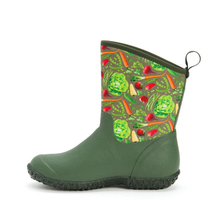 Green Veggie Print Muck Boots Women&