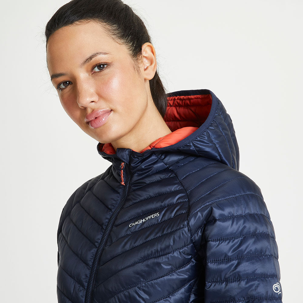 Hooded Chevron Baffle quilted Craghoppers Ladies ExpoLite Hooded Jacket