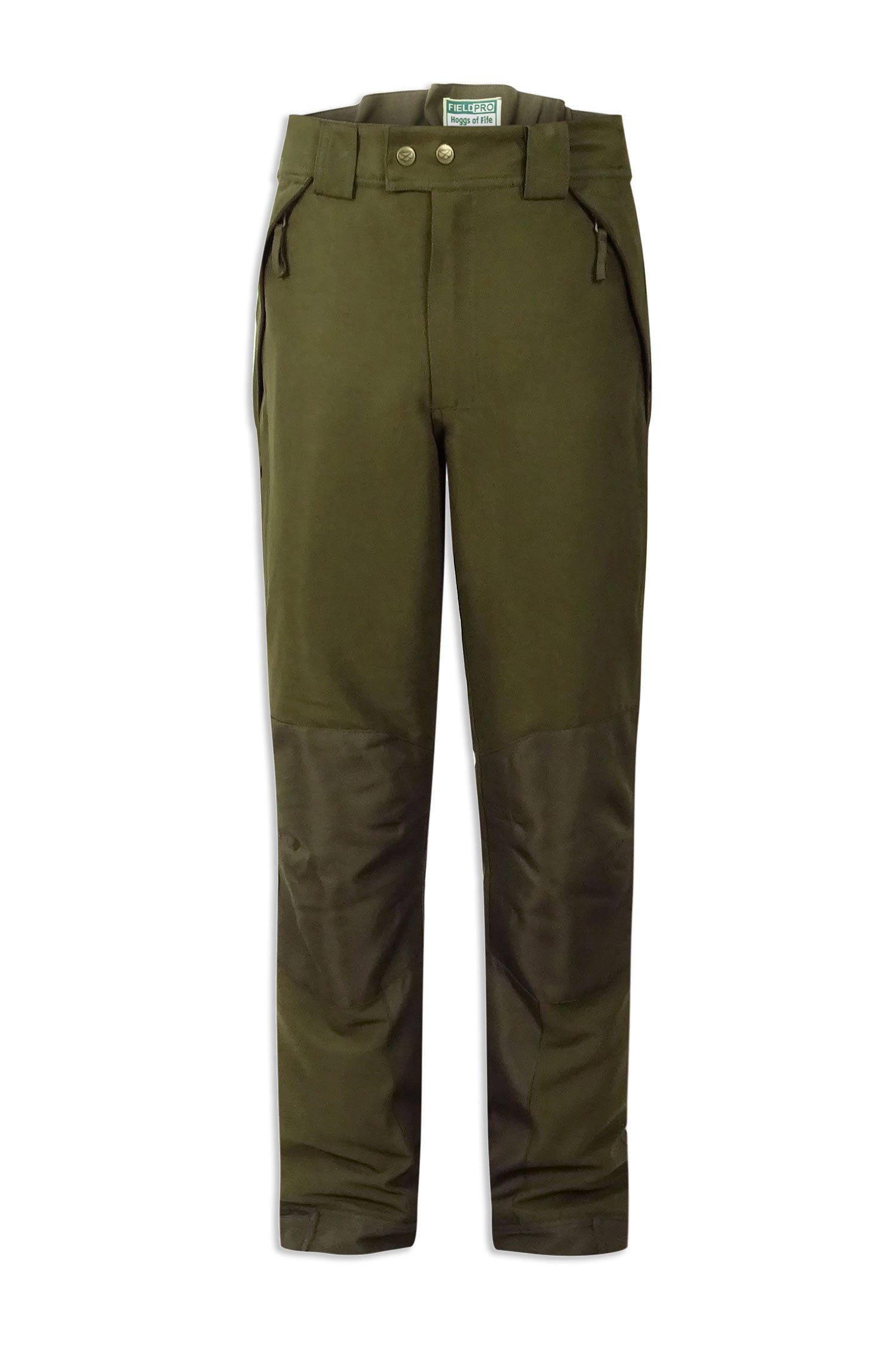 Front Hoggs of Fife Kincraig Waterproof Field Trousers | Olive Green