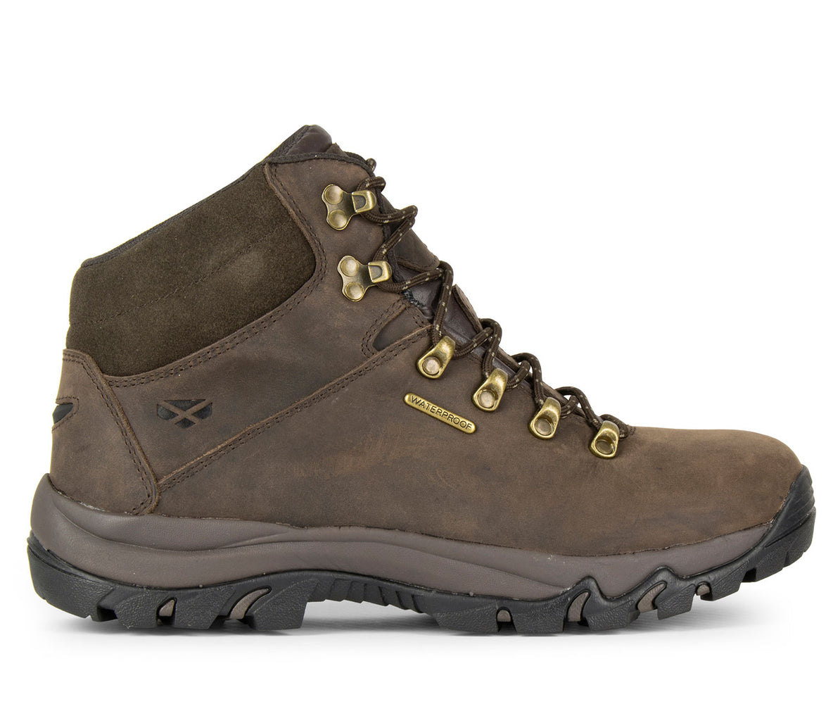 Hoggs of Fife Glencoe Waxy Leather Trek Boots | Brown